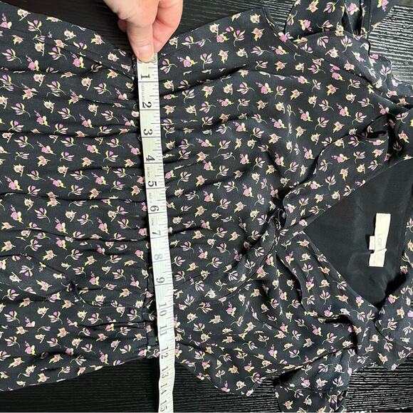 Loft Floral Gray Ruffle Dress - Picture 6 of 7